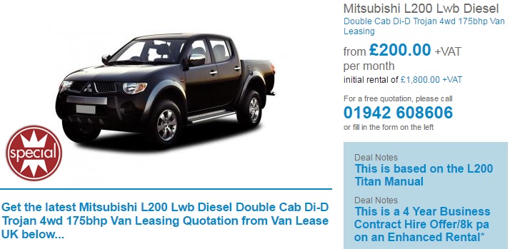 mitsubishi-l200-lease-deal