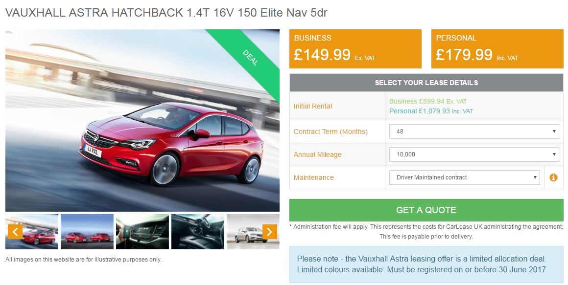 vauxhall-astra-lease-deal