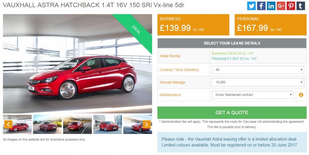 vauxhall-astra-lease-deals